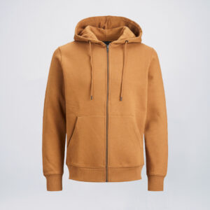 Rubber orange cotton wholesale zip up hoodies